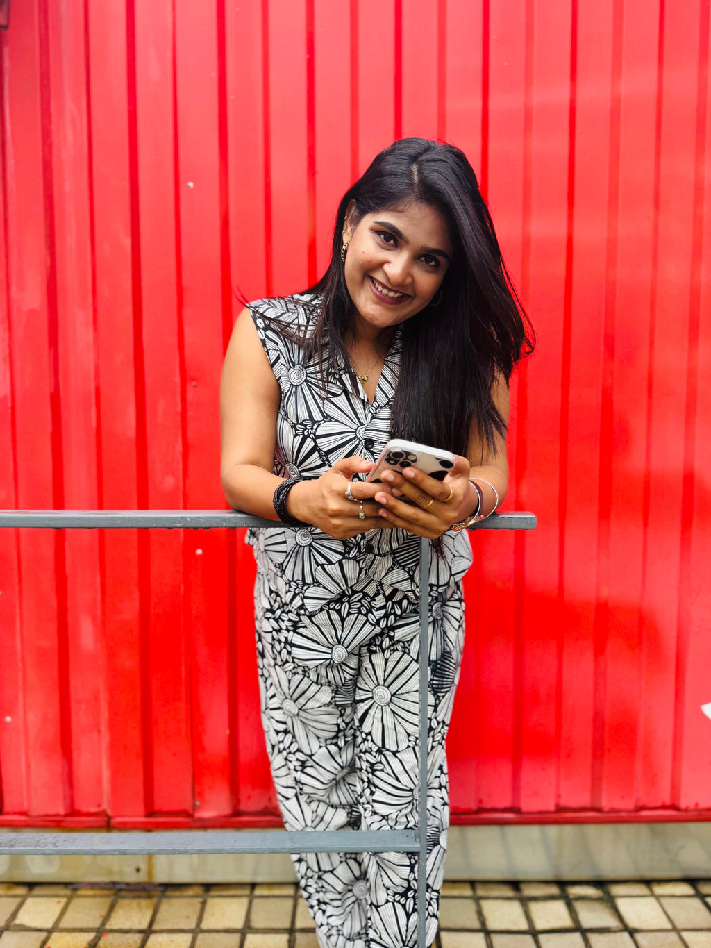 Avira - White & Black Printed Co-Ord Set 🖤