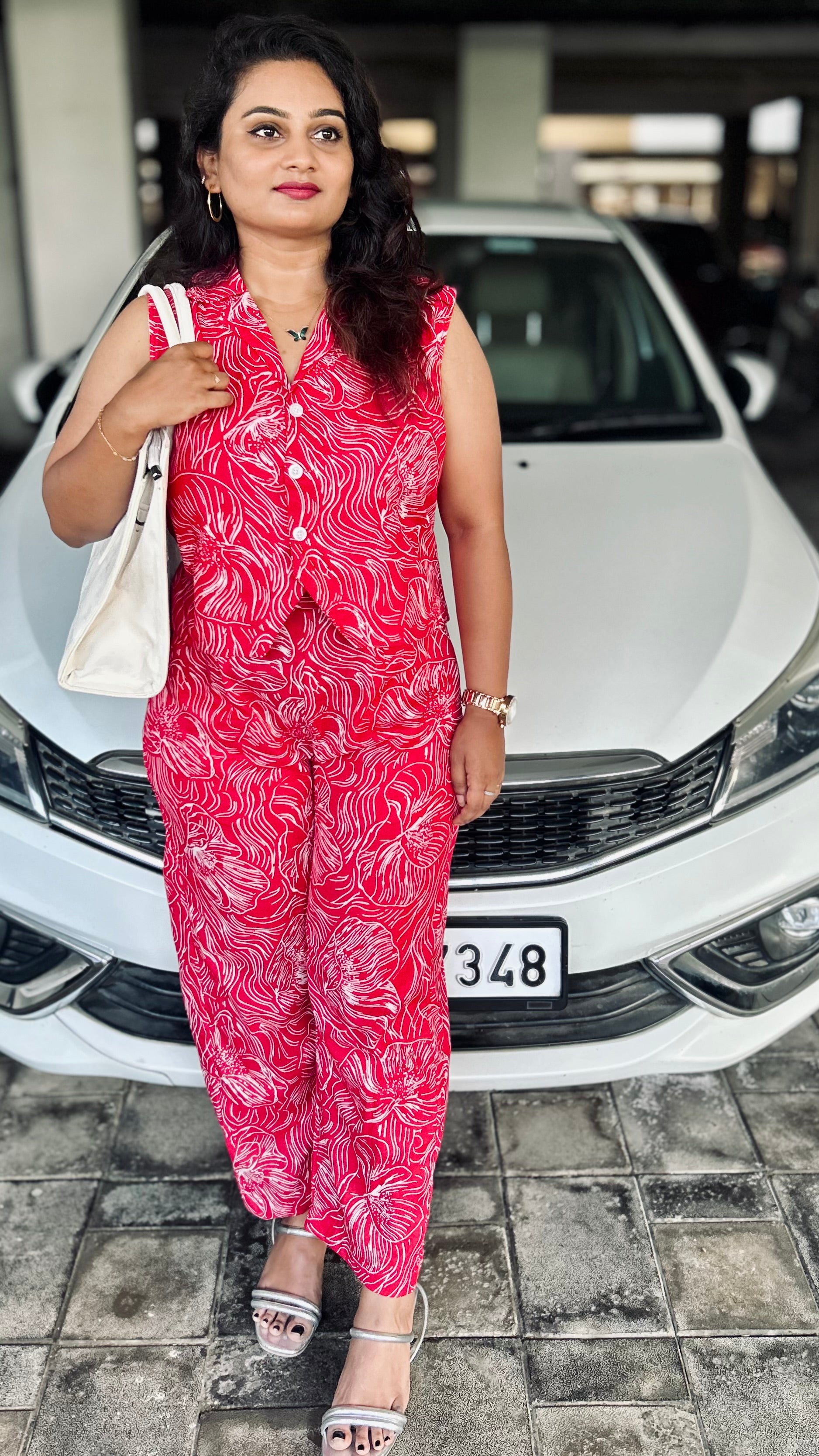 Monica - Vibrant Red Co-Ord Set❤️