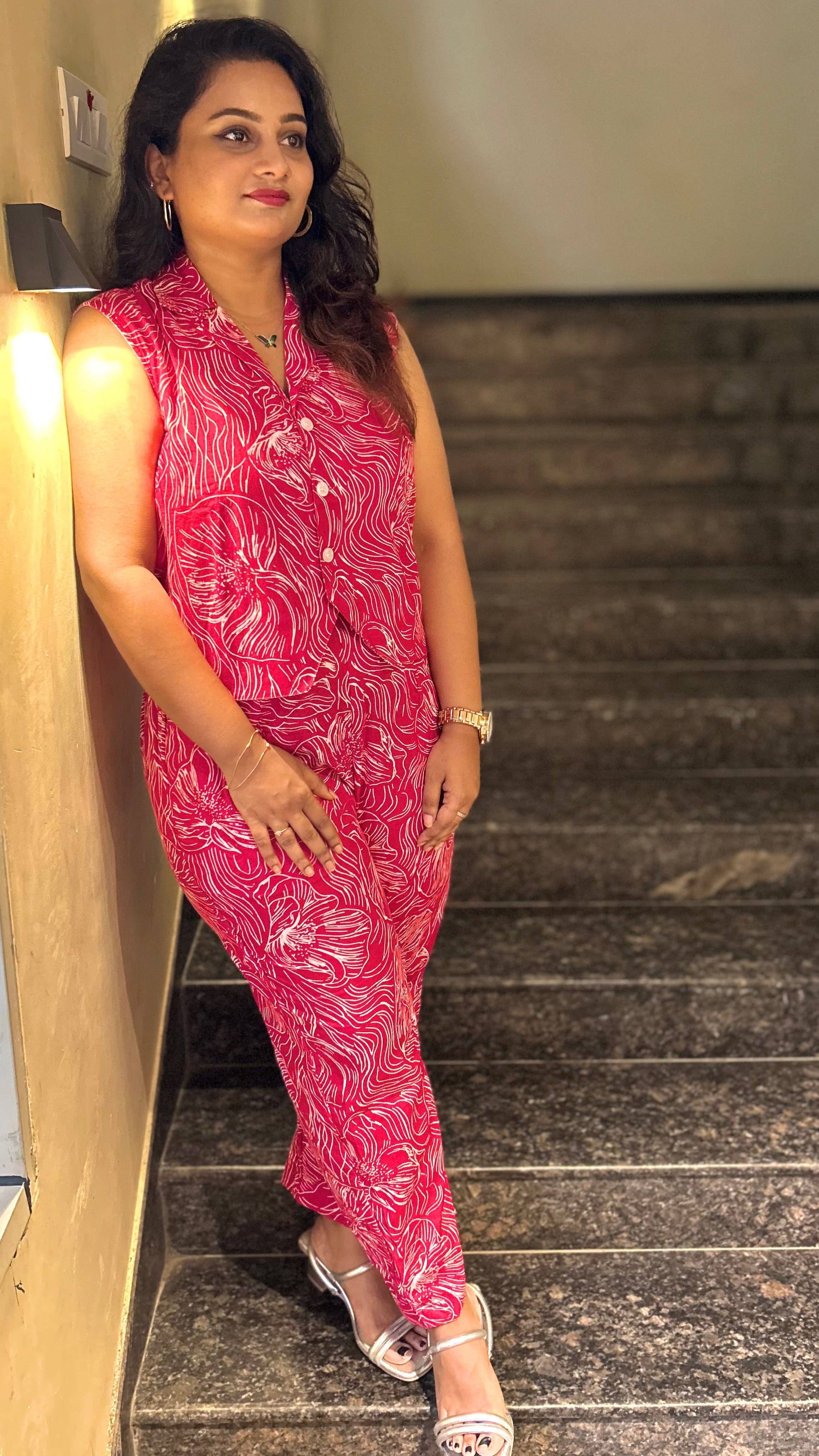 Monica - Vibrant Red Co-Ord Set❤️