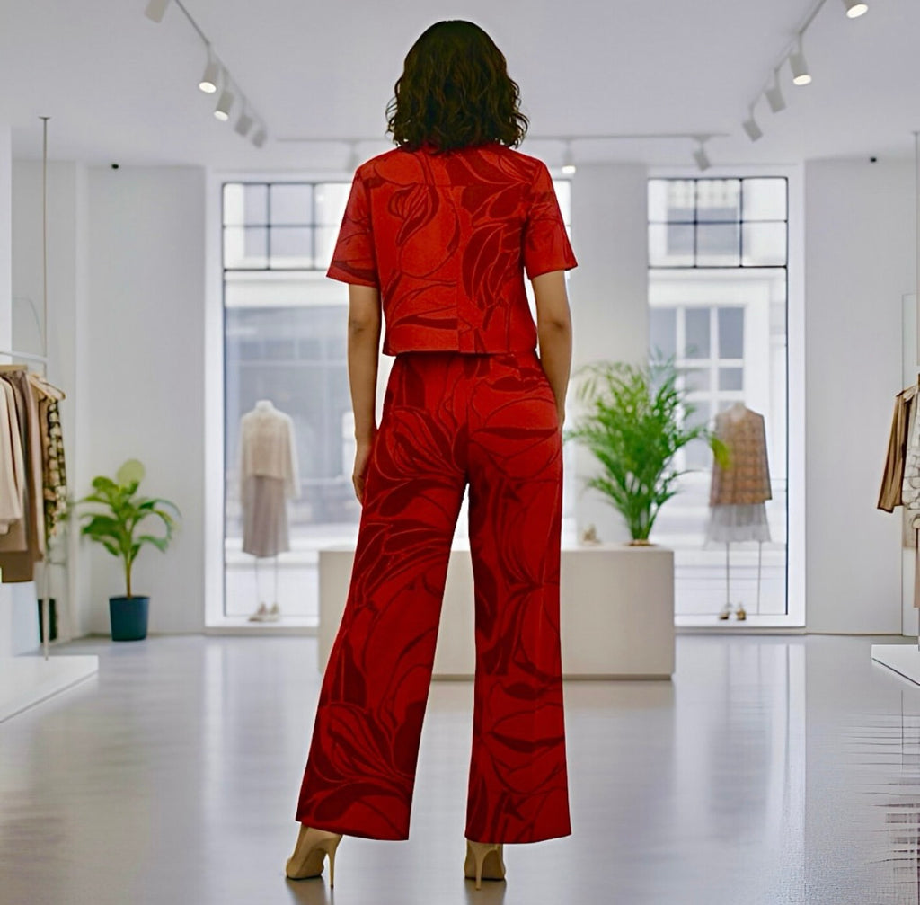 Ruby - Crop Shirt & Trousers Set ♥️