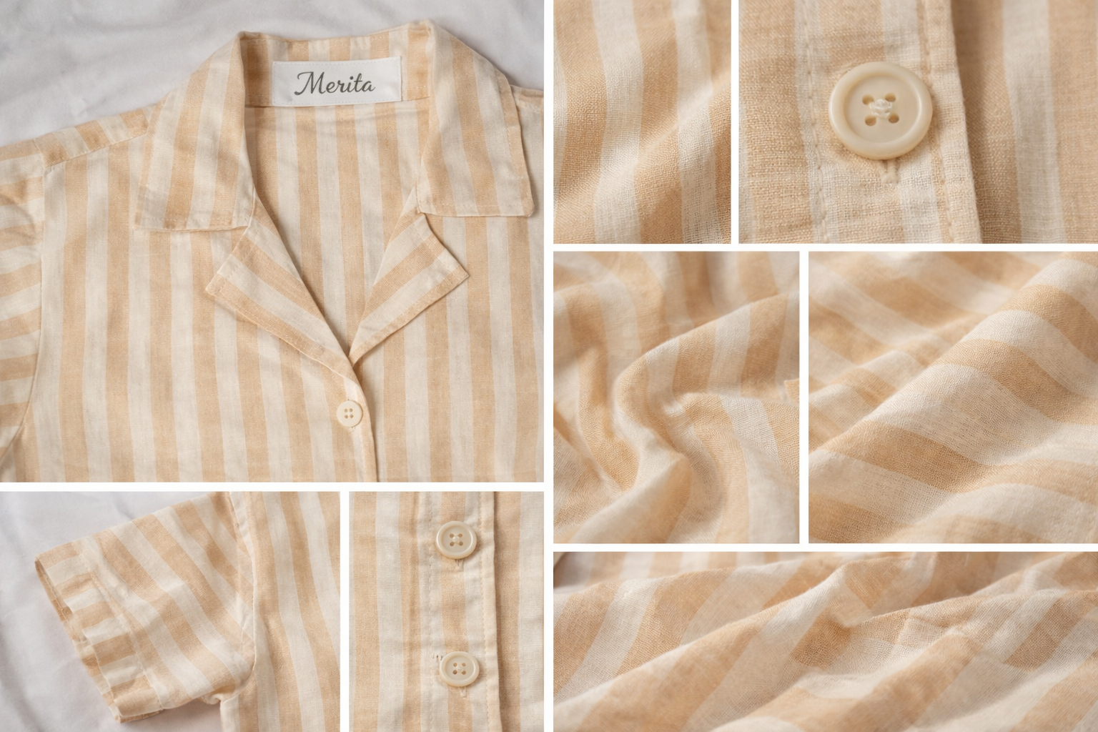 Tanvi - Striped Crop Shirt🧡