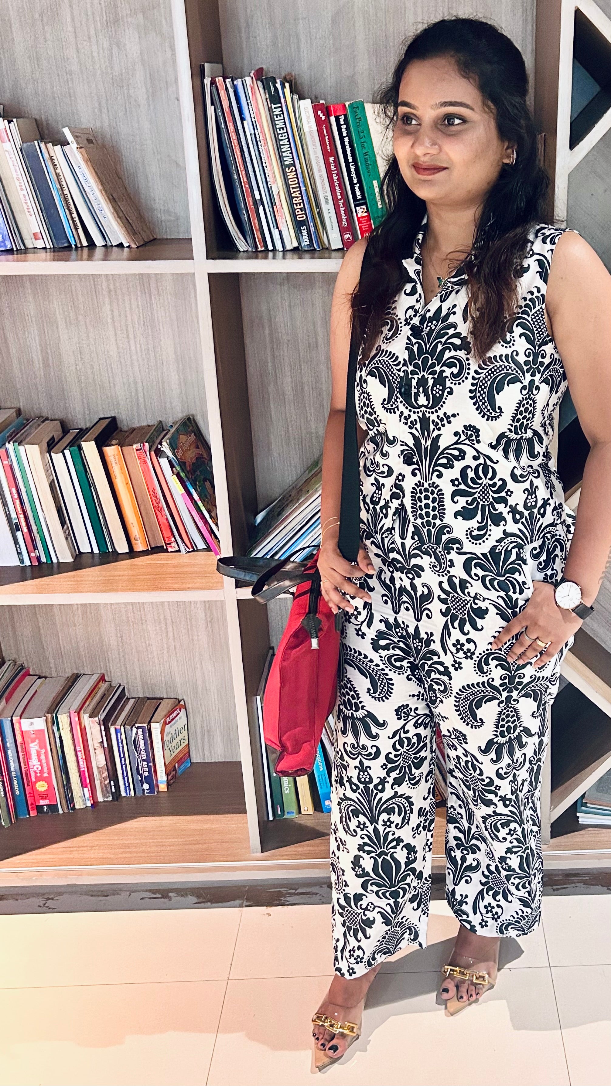 Kyra - White & Black Printed Co-Ord Set ♠️