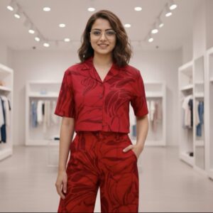 Ruby - Crop Shirt & Trousers Set ♥️